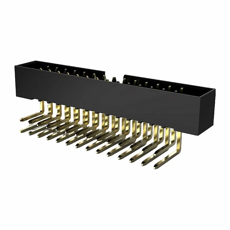 1,27mm qutisi sarlavha ikki qatorli o'ng burchakli