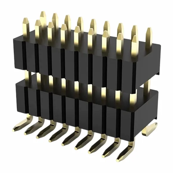 1.27x2.54mm PIN sarlavhasi ikki tomonlama plastik smt