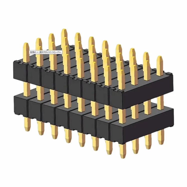 2.,0 mm pin sarlavhasi to'rt qator to'g'ri